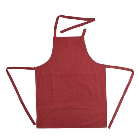 DUNROVEN HOUSE Solid Adult Apron Red RK104AR